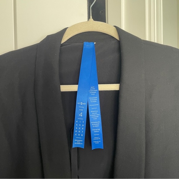 Kit and Ace Black Blazer Borrowed From The Boys Relaxed Pockets - Picture 5 of 6